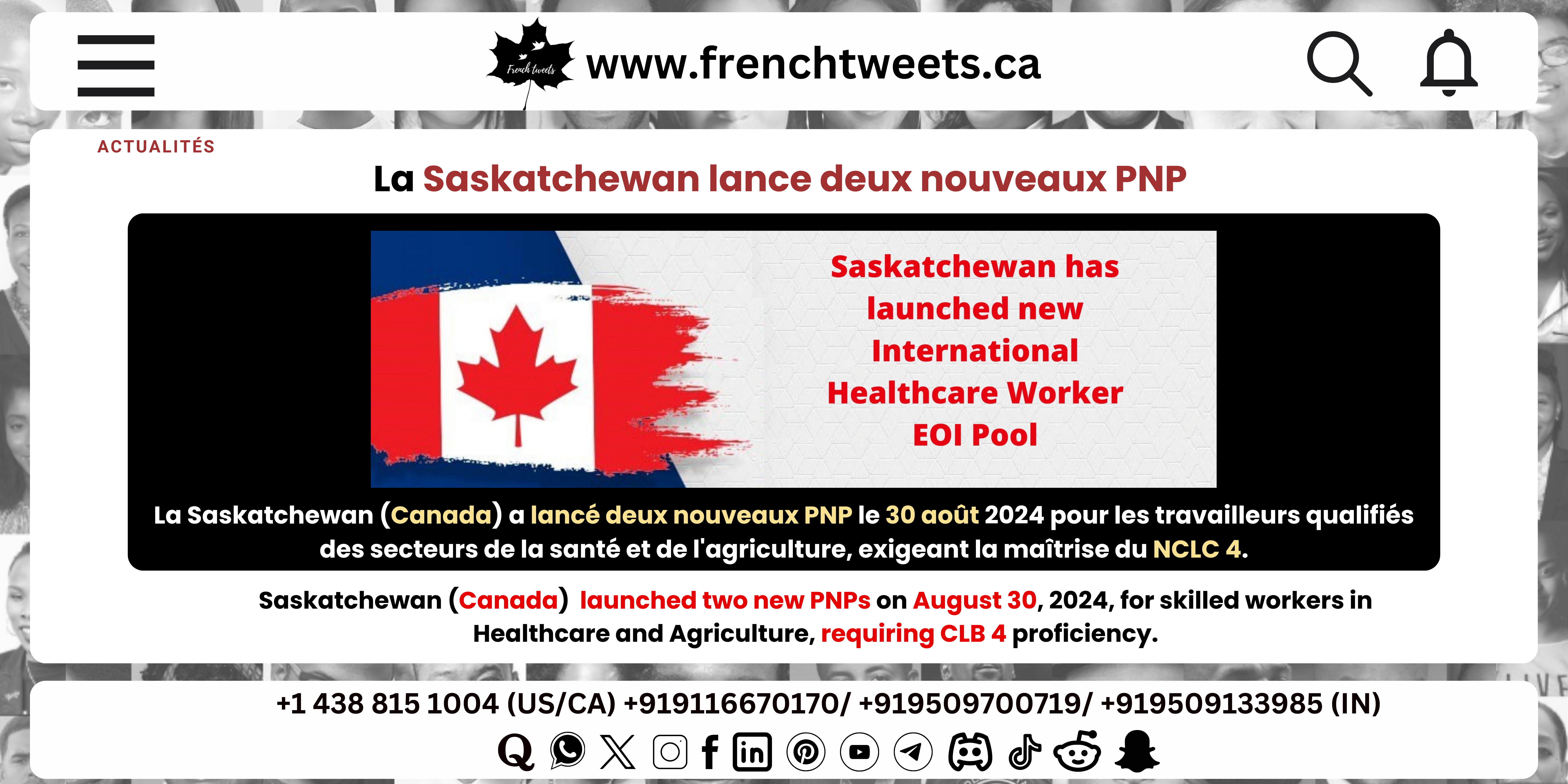 Saskatchewan introduces two new PNP pathways for skilled newcomers