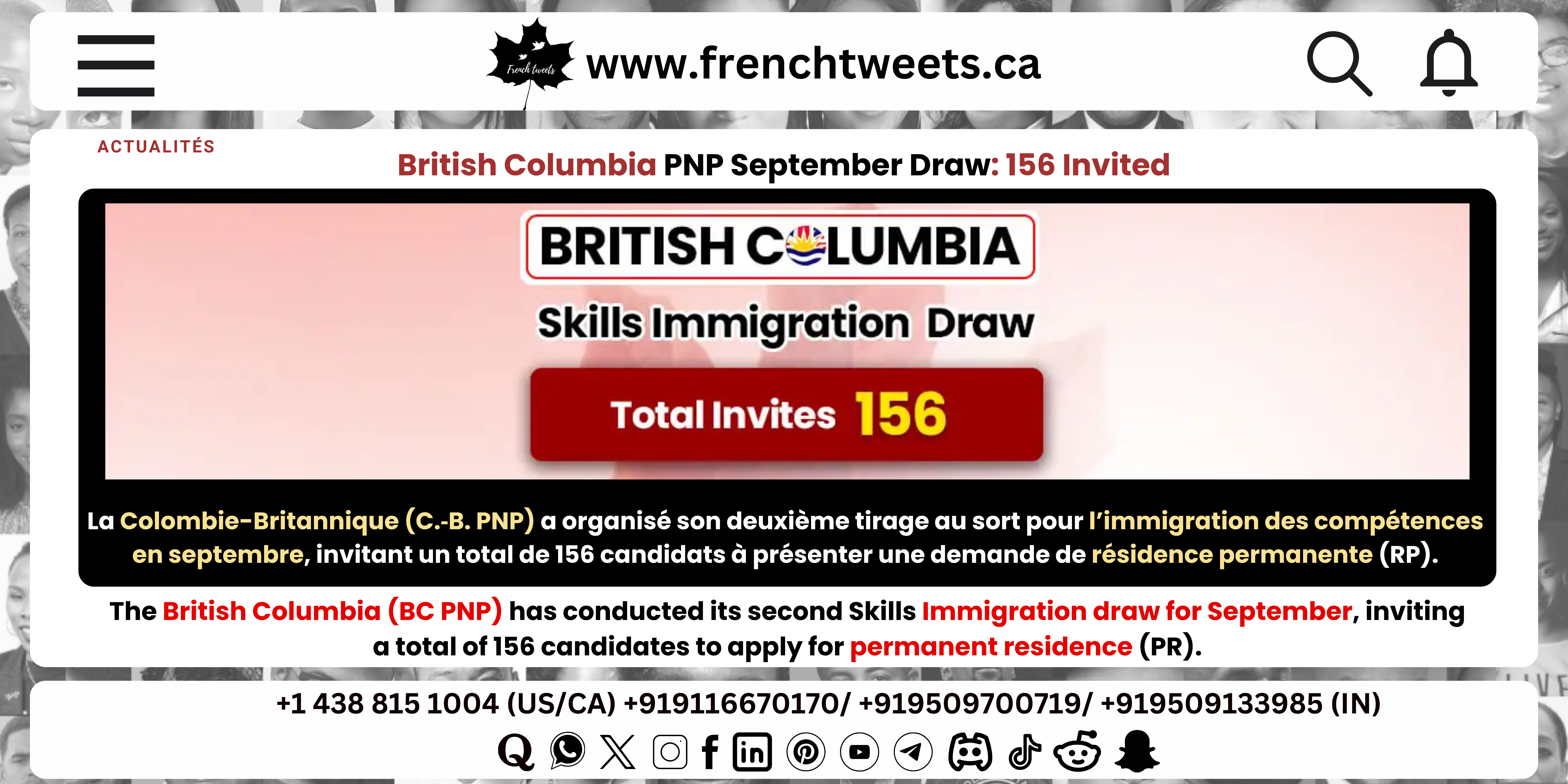 Latest BC PNP Draw 2024 | British Columbia PNP Draws